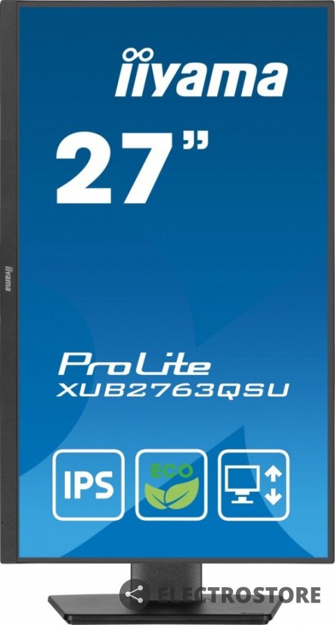IIYAMA Monitor 27 cali ProLite XUB2763QSU-B1 IPS,QHD,HAS,100Hz IIYAMA Monitor 27 cali ProLite XUB2763QSU-B1 IPS,QHD,HAS,100Hz