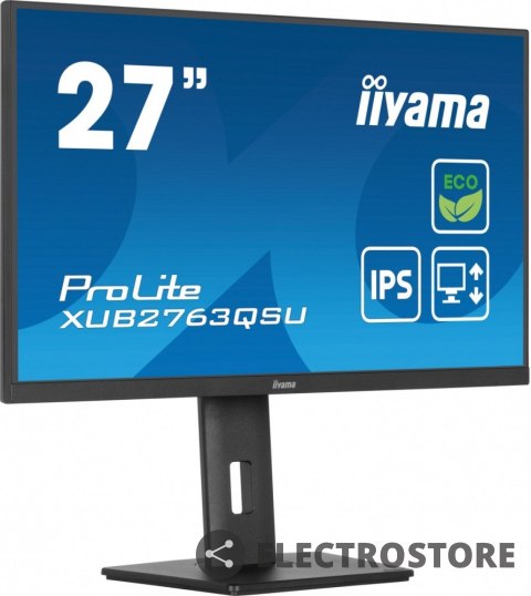 IIYAMA Monitor 27 cali ProLite XUB2763QSU-B1 IPS,QHD,HAS,100Hz IIYAMA Monitor 27 cali ProLite XUB2763QSU-B1 IPS,QHD,HAS,100Hz