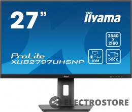 IIYAMA Monitor 27 cali XUB2797UHSNP-B1, 4K, IPS, DP, HDMI, USB-C, Pivot, HAS