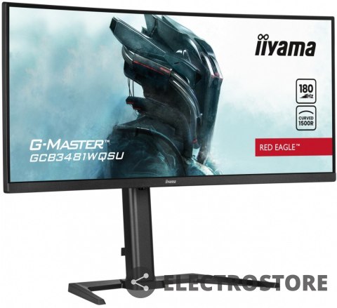 IIYAMA Monitor 34 cale GCB3481WQSU-B1 VA, UWQHD, 180HZ, 0.3ms, 500cd IIYAMA Monitor 34 cale GCB3481WQSU-B1 VA, UWQHD, 180HZ, 0.3ms, 500cd