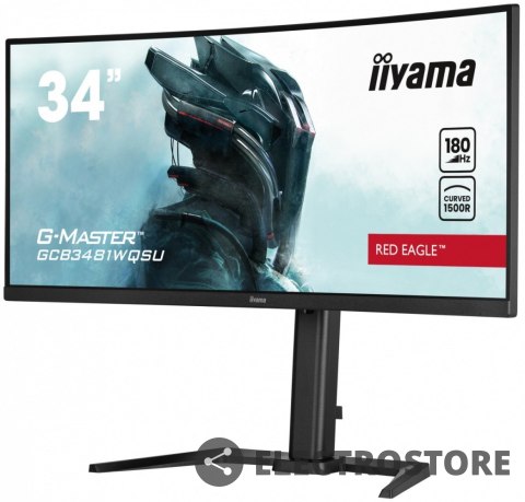 IIYAMA Monitor 34 cale GCB3481WQSU-B1 VA, UWQHD, 180HZ, 0.3ms, 500cd IIYAMA Monitor 34 cale GCB3481WQSU-B1 VA, UWQHD, 180HZ, 0.3ms, 500cd