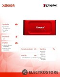 Kingston Dysk SSD XS1000R 2TB USB3.2 Gen2.2 Zewnętrzny Red