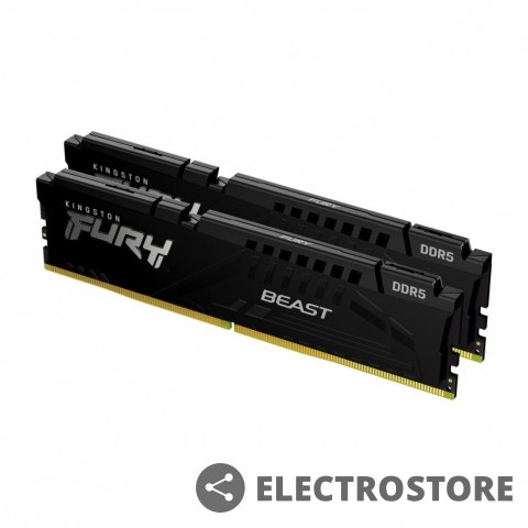 Kingston Pamięć DDR5 Fury Beast Black 32GB(2*16GB)/6000 CL36