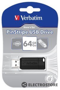 Verbatim PinStripe 64GB Black