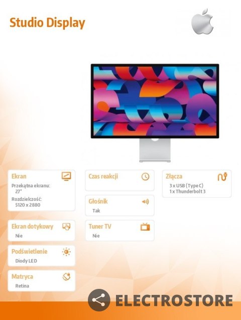 Apple Studio Display - Standard Glass - Tilt-Adjustable Stand Apple Studio Display - Standard Glass - Tilt-Adjustable Stand