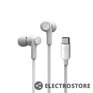 Belkin Słuchawki Rockstar USB-C białe