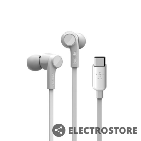 Belkin Słuchawki Rockstar USB-C białe