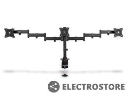 Digitus Stojak biurkowy potrójny z zaciskiem, 3xLCD, max. 27, max. obciążenie 8kg, uchylno-obrotowy 360