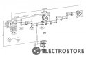 Digitus Stojak biurkowy potrójny z zaciskiem, 3xLCD, max. 27, max. obciążenie 8kg, uchylno-obrotowy 360