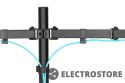 Digitus Uchwyt biurkowy podwójny z zaciskiem 2xLCD max. 32" max. Obciążenie 2x 8kg uchylno-obrotowy czarny