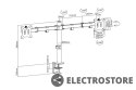 Digitus Uchwyt biurkowy podwójny z zaciskiem 2xLCD max. 32" max. Obciążenie 2x 8kg uchylno-obrotowy czarny
