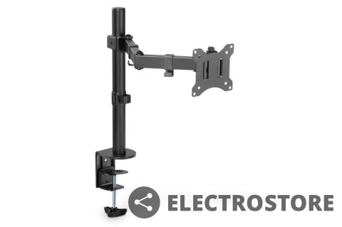 Digitus Uchwyt biurkowy pojedynczy z zaciskiem 1xLCD max. 32 cale max. 8 kg uchylno-obrotowy 270 (PIVOT)