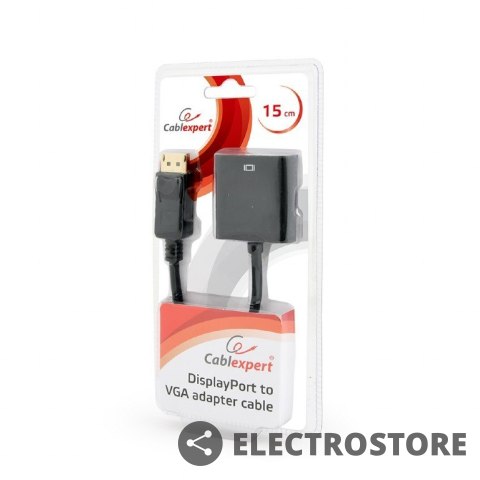 Gembird Adapter DisplayPort do VGA czarny Gembird Adapter DisplayPort do VGA czarny