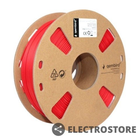 Gembird Filament drukarki 3D PLA PLUS/1.75mm/czerwony Gembird Filament drukarki 3D PLA PLUS/1.75mm/czerwony