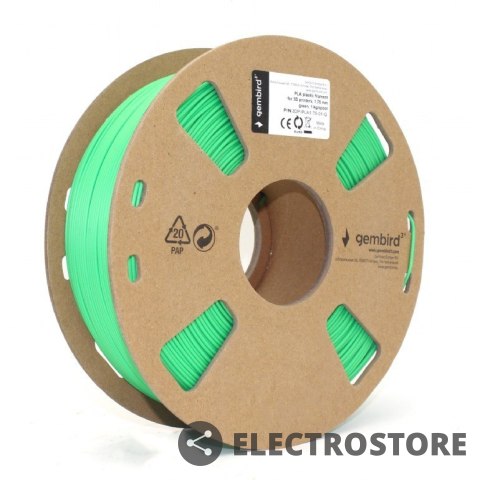 Gembird Filament drukarki 3D PLA/1.75mm/zielony Gembird Filament drukarki 3D PLA/1.75mm/zielony