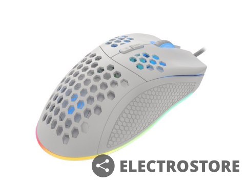 Genesis Mysz Krypton 555 8000DPI podświetlenie RGB Biała Genesis Mysz Krypton 555 8000DPI podświetlenie RGB Biała