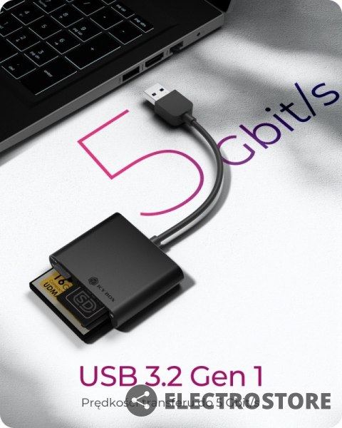IcyBox Czytnik kart IB-CR301-U3 USB 3.0 IcyBox Czytnik kart IB-CR301-U3 USB 3.0