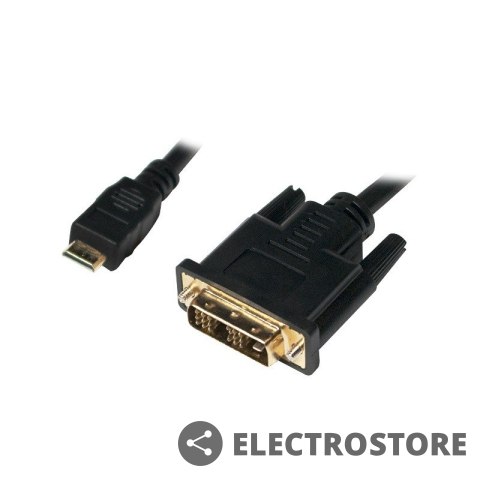 LogiLink Kabel mini HDMI - DVI-D M/M 2m, Czarny