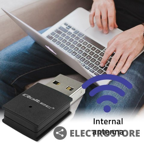 Qoltec Bezprzewodowy mini adapter Wi-Fi | BT 4.0 USB | standard N Qoltec Bezprzewodowy mini adapter Wi-Fi | BT 4.0 USB | standard N