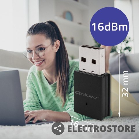 Qoltec Bezprzewodowy mini adapter Wi-Fi | BT 4.0 USB | standard N Qoltec Bezprzewodowy mini adapter Wi-Fi | BT 4.0 USB | standard N
