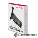 AXAGON PCEM2-D Adapter wewnętrzny PCIe x4, 1x M.2 NVMe M-key + 1x SATA B-key slot, SP & LP