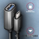 AXAGON RUCM-AFAC Kabel adapter USB 3.2 Gen 1 Type-C samiec -> Type-A żeńska, 0,2m, 3A, ALU