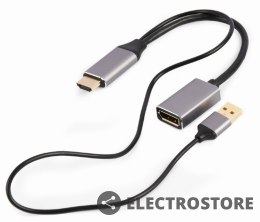 Gembird Adapter HDMI do DP 4K 60Hz USB-A powered