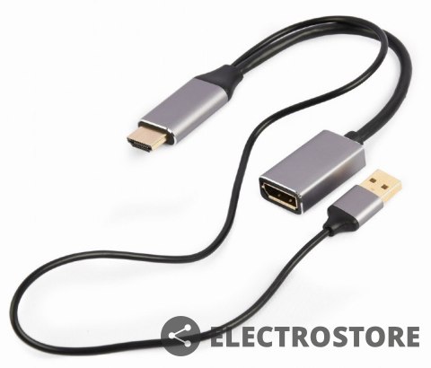 Gembird Adapter HDMI do DP 4K 60Hz USB-A powered