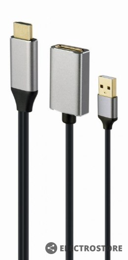 Gembird Adapter HDMI do DP 4K 60Hz USB-A powered