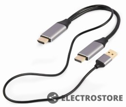 Gembird Adapter HDMI do DP 4K M 60Hz USB-A powered