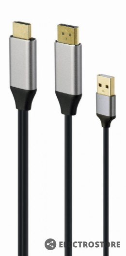 Gembird Adapter HDMI do DP 4K M 60Hz USB-A powered