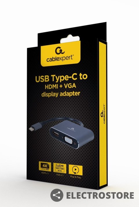 Gembird Adapter USB-C to HDMI VGA Gembird Adapter USB-C to HDMI VGA