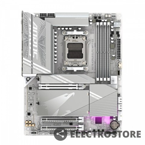 Gigabyte Płyta główna X870 A ELITE WF7 ICE AM 5 4DDR5 HDMI/USB-C ATX Gigabyte Płyta główna X870 A ELITE WF7 ICE AM 5 4DDR5 HDMI/USB-C ATX