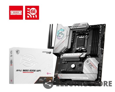 MSI Płyta główna MPG B650 EDGE WIFI AM5 4DDR5 HDMI/DP ATX MSI Płyta główna MPG B650 EDGE WIFI AM5 4DDR5 HDMI/DP ATX