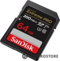 SanDisk Karta pamięci Extreme Pro SDXC 64GB 200/90 MB/s V30 UHS-I U3