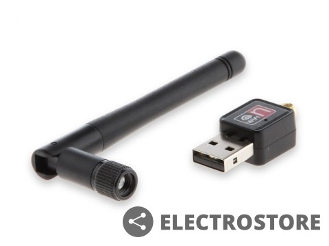 Savio Adapter WiFi na USB z anteną, 150Mbps, CL-63