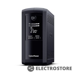 CyberPower Zasilacz awaryjny UPS VP1000ELCD-FR 1000VA/550W/4xFR,AVR,LCD/RJ45