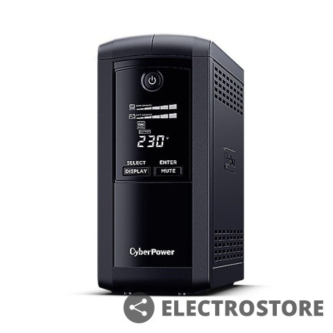 CyberPower Zasilacz awaryjny UPS VP1000ELCD-FR 1000VA/550W/4xFR,AVR,LCD/RJ45