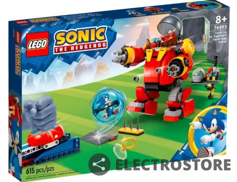 LEGO Klocki Sonic 76993 Sonic kontra dr. Eggman i robot Death Egg