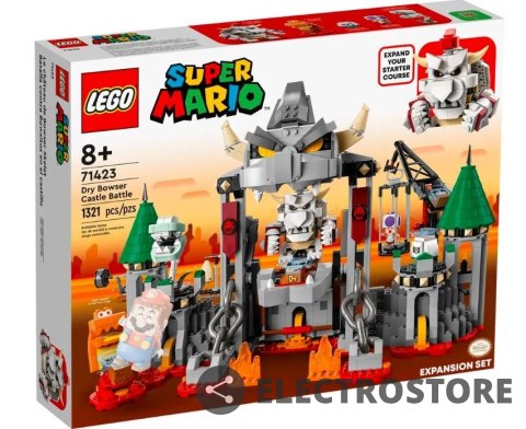 LEGO Klocki Super Mario 71423 Walka w zamku Dry Bowsera - zestaw rozszerzający