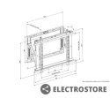 Neomounts Uchwyt ścienny WL95-800BL1 POP 42-70 cali