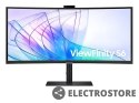 Samsung Monitor 34 cale ViewFinity S65VC VA 3440x1440 UWQHD 21:9 1xHDMI 1xDP 1xUSB-C (90W) 2xUSB 3.0 LAN (RJ45) 5ms HAS Webcam głośniki 