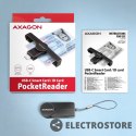 AXAGON CRE-SMPC Czytnik kart identyfikacyjnych PocketReader USB-C