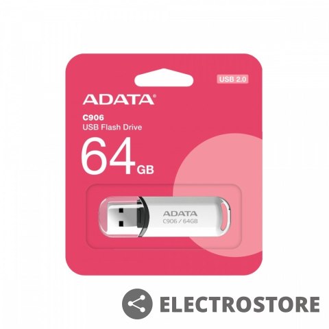 Adata Pendrive C906 64GB USB2.0 biały