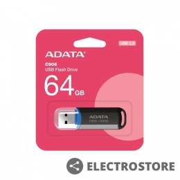 Adata Pendrive C906 64GB USB2.0 czarny