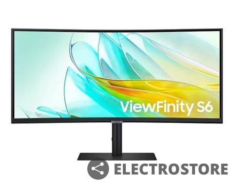 Samsung Monitor 34 cale ViewFinity S65UA VA 3440x1440 UWQHD 21:9 1xHDMI 1xDP 1xUSB-C(90W) 3xUSB 3.0 LAN (RJ45) 5ms 100Hz HAS+PIVOT zakrz