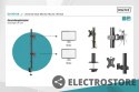 Digitus Uchwyt biurkowy pionowy 2xLCD max. 32 cale 8kg, zaciskowy, czarny