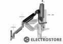 Gembird Uchwyt ścienny na 2 monitory 17-32 cali 8kg