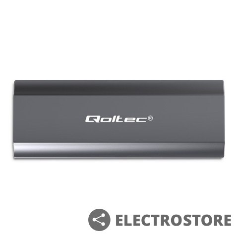 Qoltec Obudowa | kieszeń NV2271 na dysk M.2 SSD | SATA | NVMe | USB-C | 2TB