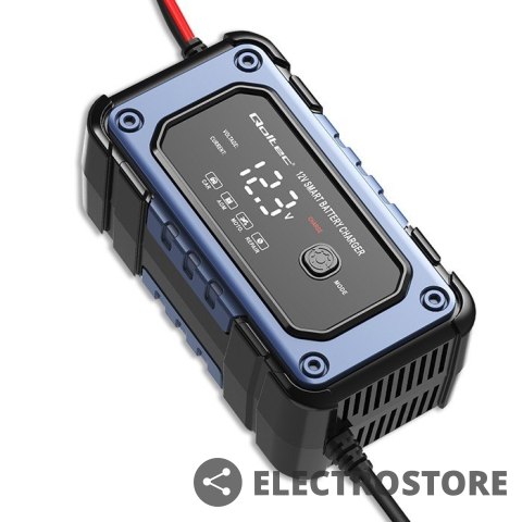 Qoltec Prostownik do akumulatora z funkcją naprawy | inteligentna mikroprocesowa ładowarka | 12V | 6A | LED | 4 tryby Qoltec Prostownik do akumulatora z funkcją naprawy | inteligentna mikroprocesowa ładowarka | 12V | 6A | LED | 4 tryby